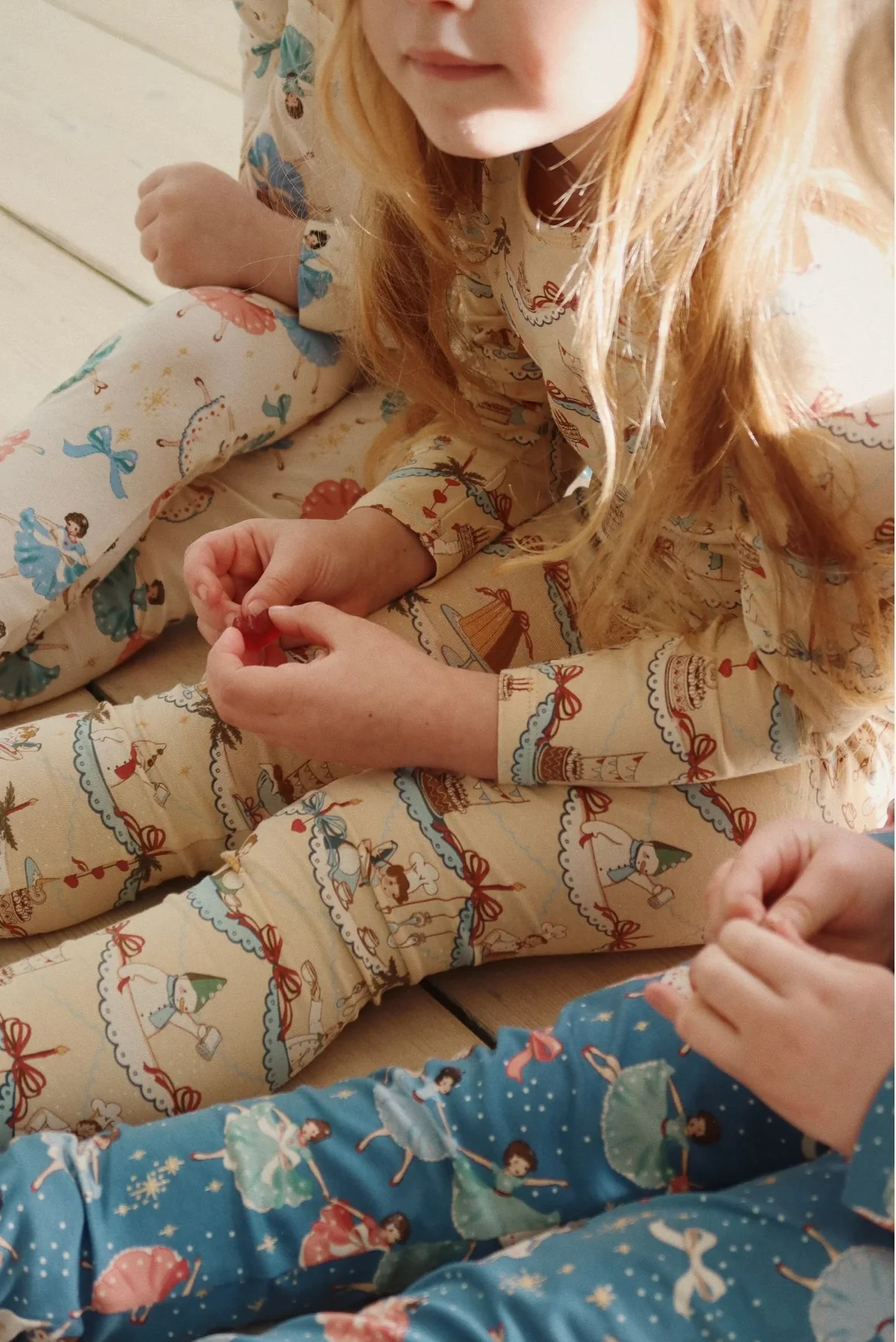 basic blouse/pants set gots - snow bow ballerina