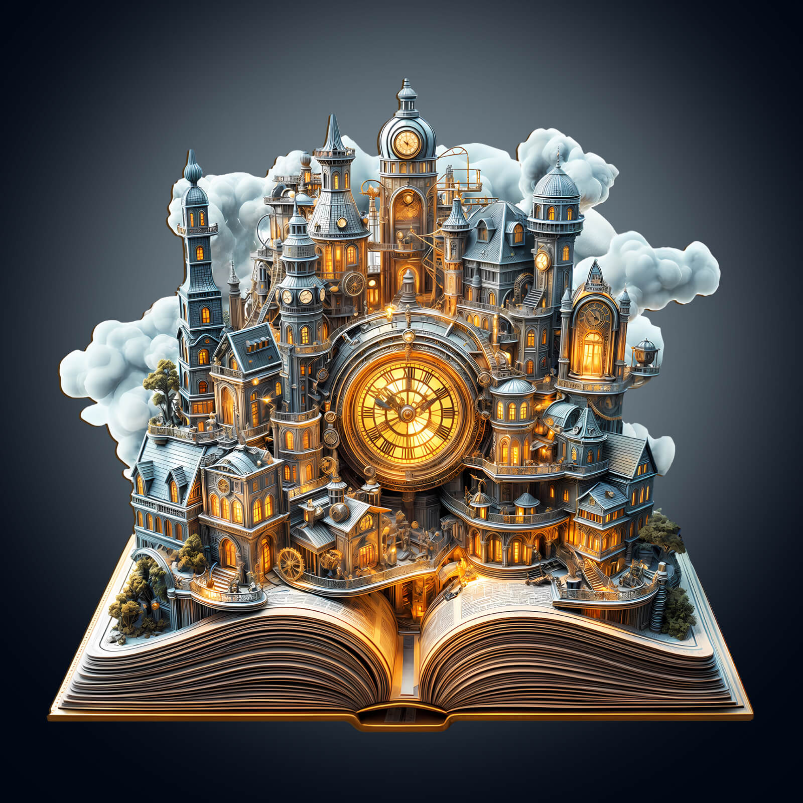 Clockwork City Wooden Jigsaw Puzzle