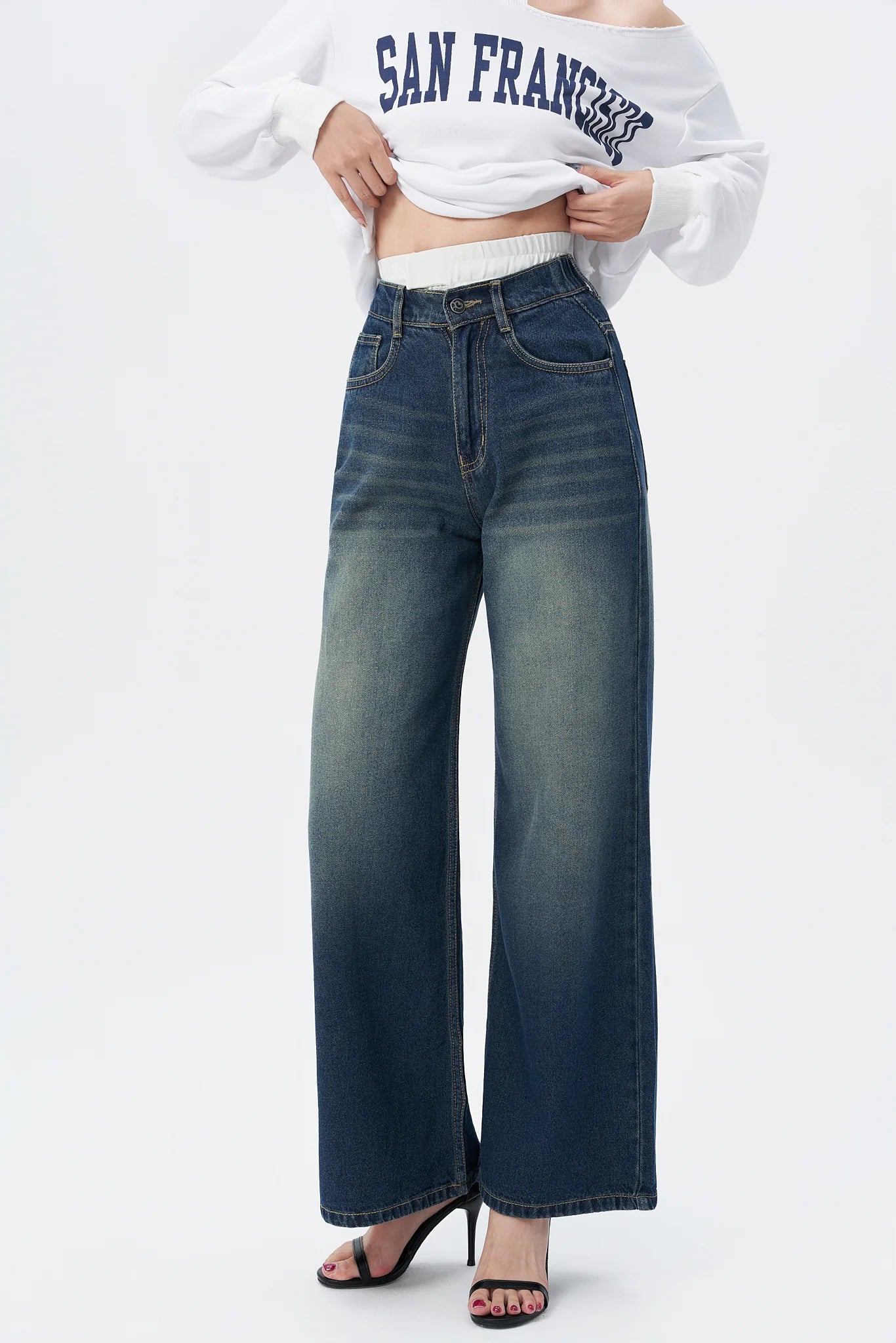 Denim X Boxer Baggy Wide Leg Jeans