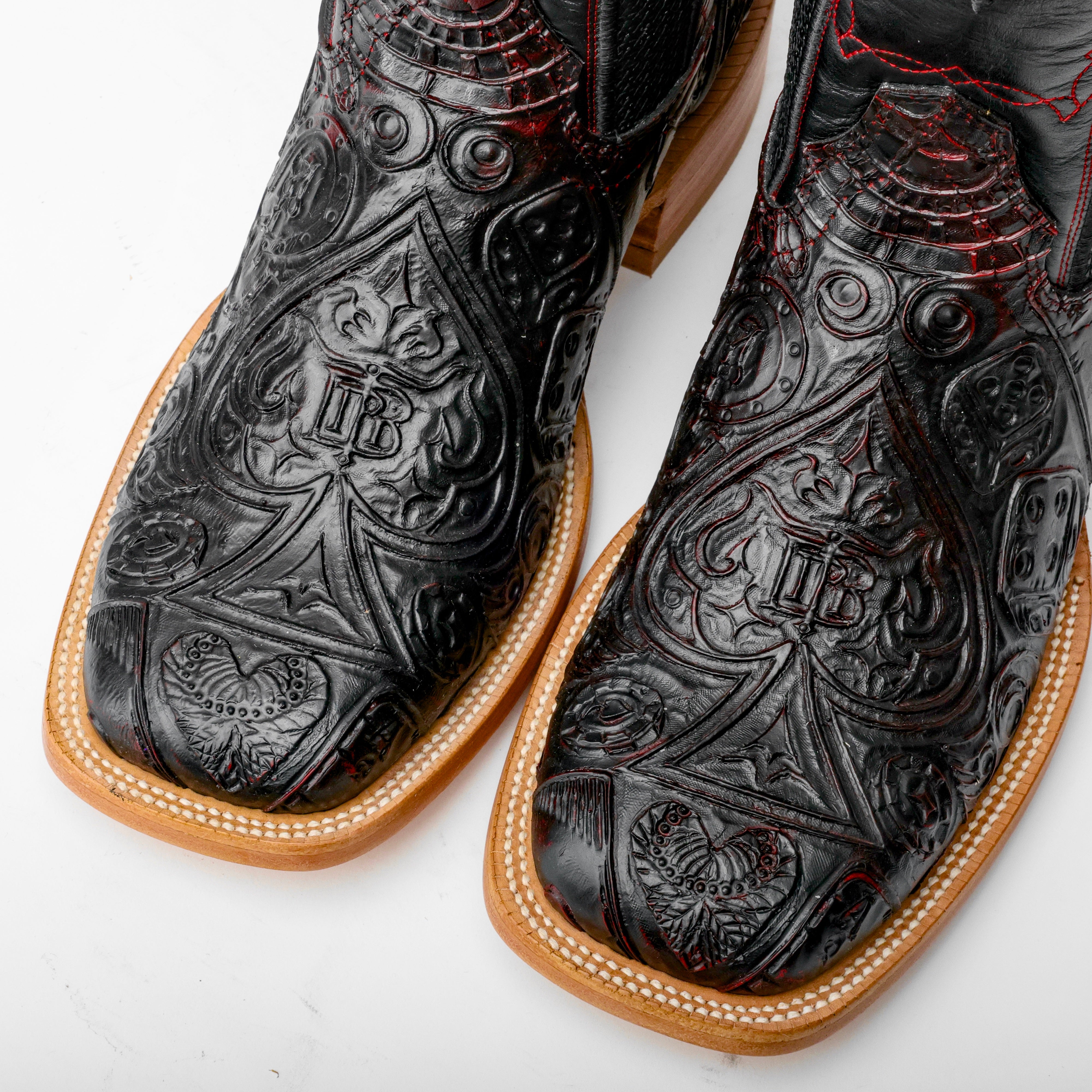 Ace Of Spades Black Cherry - Square Toe
