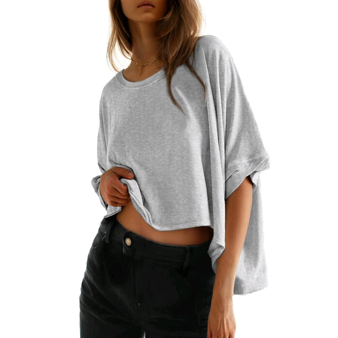 Women's Loose T-Shirt + Linen Wide-Leg Pants