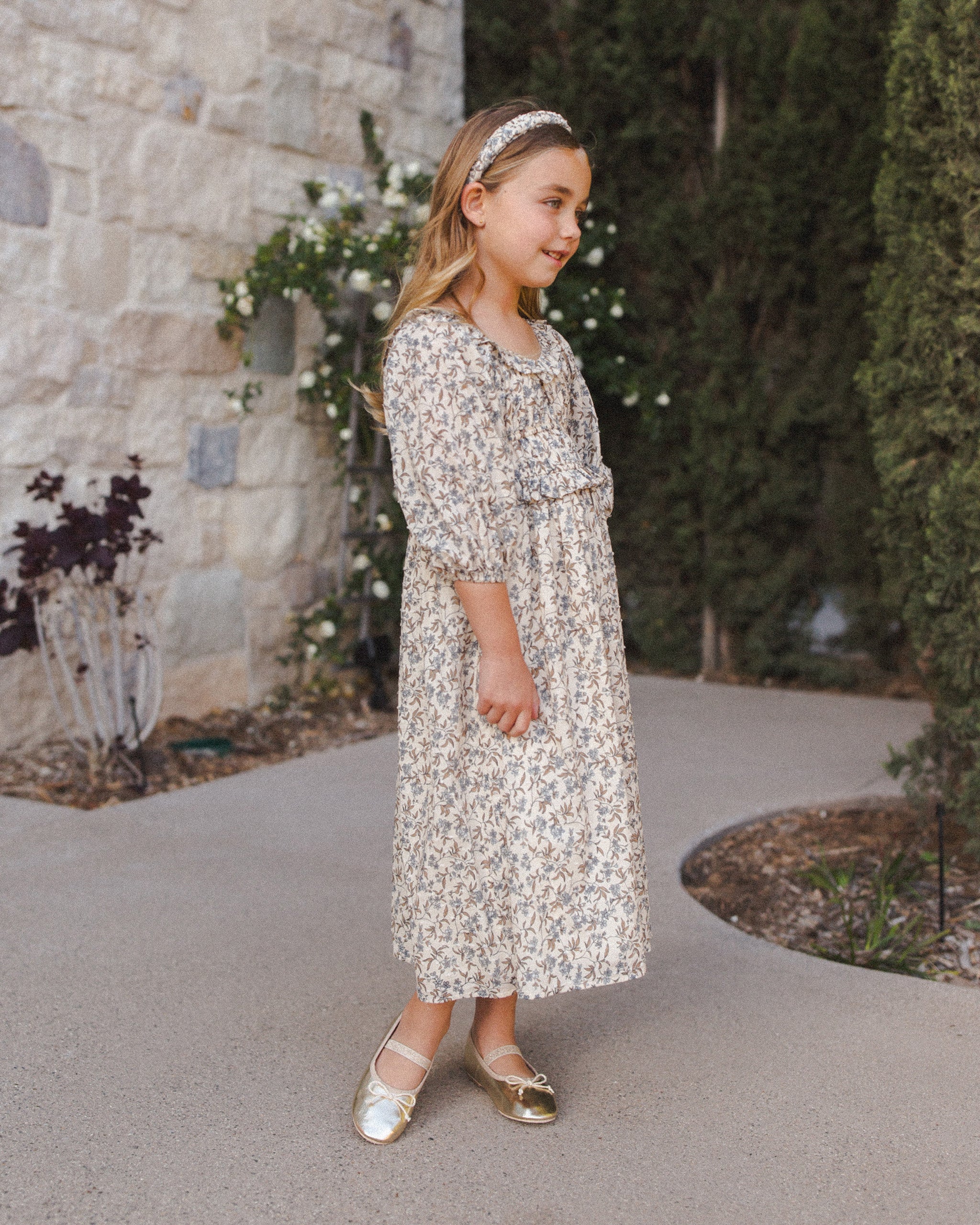 Junie Dress || Vintage Blue Floral