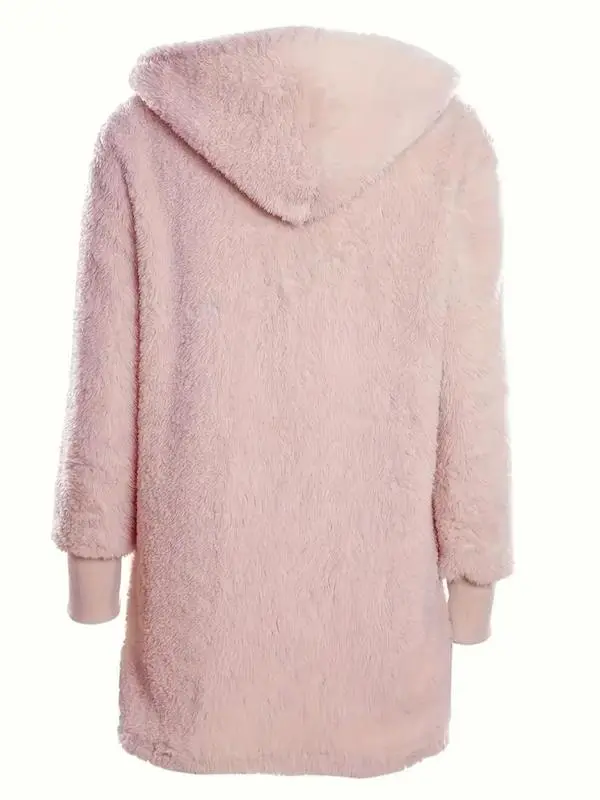 Women's Solid Color Plush Three-piece Pyjama Set