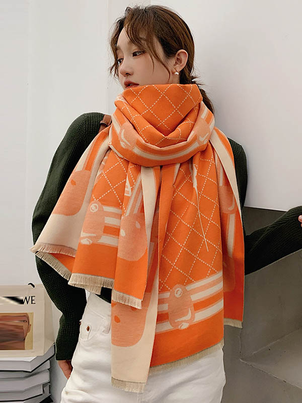 Original Warm Print Shawl&Scarf