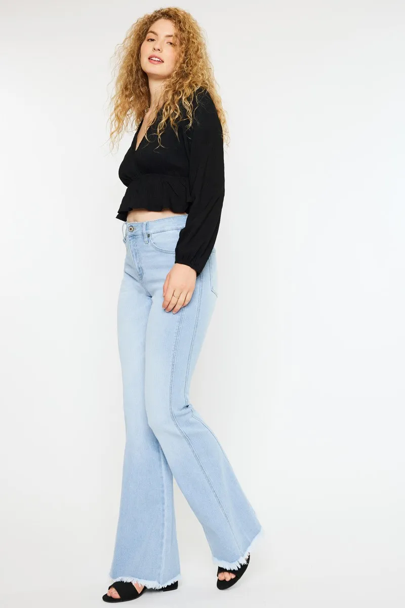 High Rise Curvy Flare Jeans