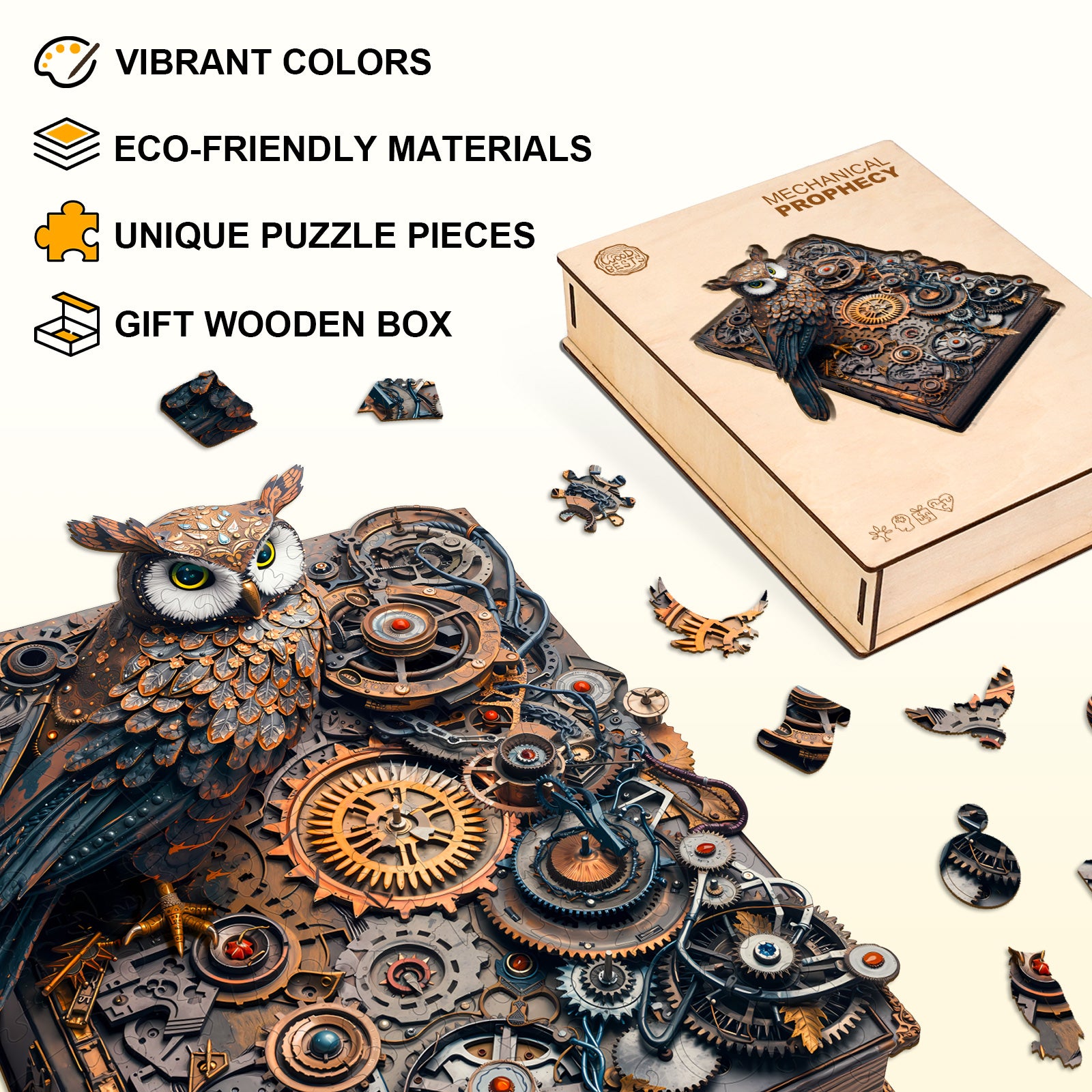 Mechanical Prophecy Wooden Jigsaw Puzzle