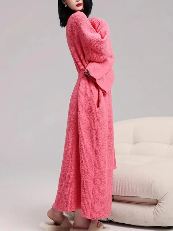 Women's Double-Sided Fleece Robe