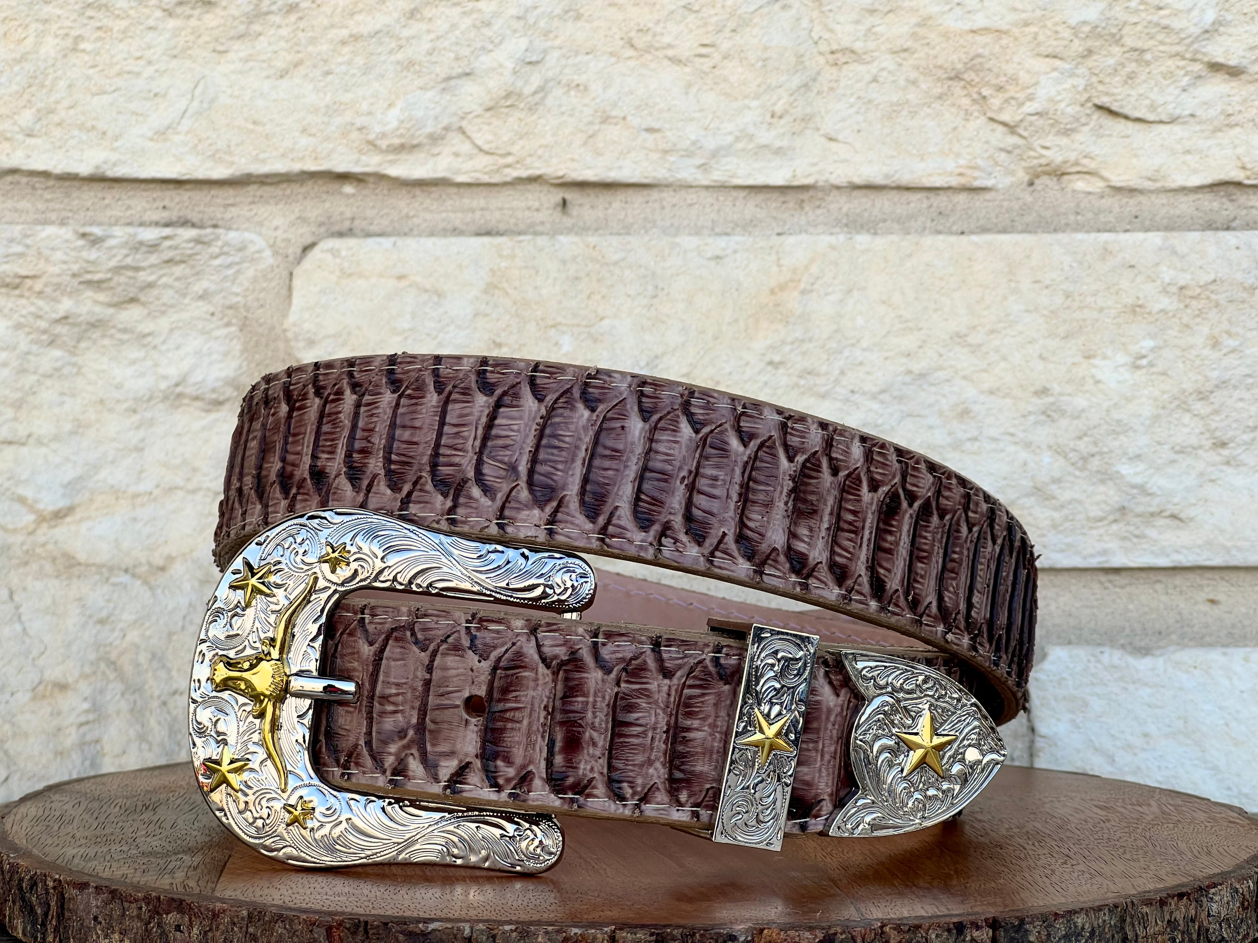 Orix Python Leather Belt