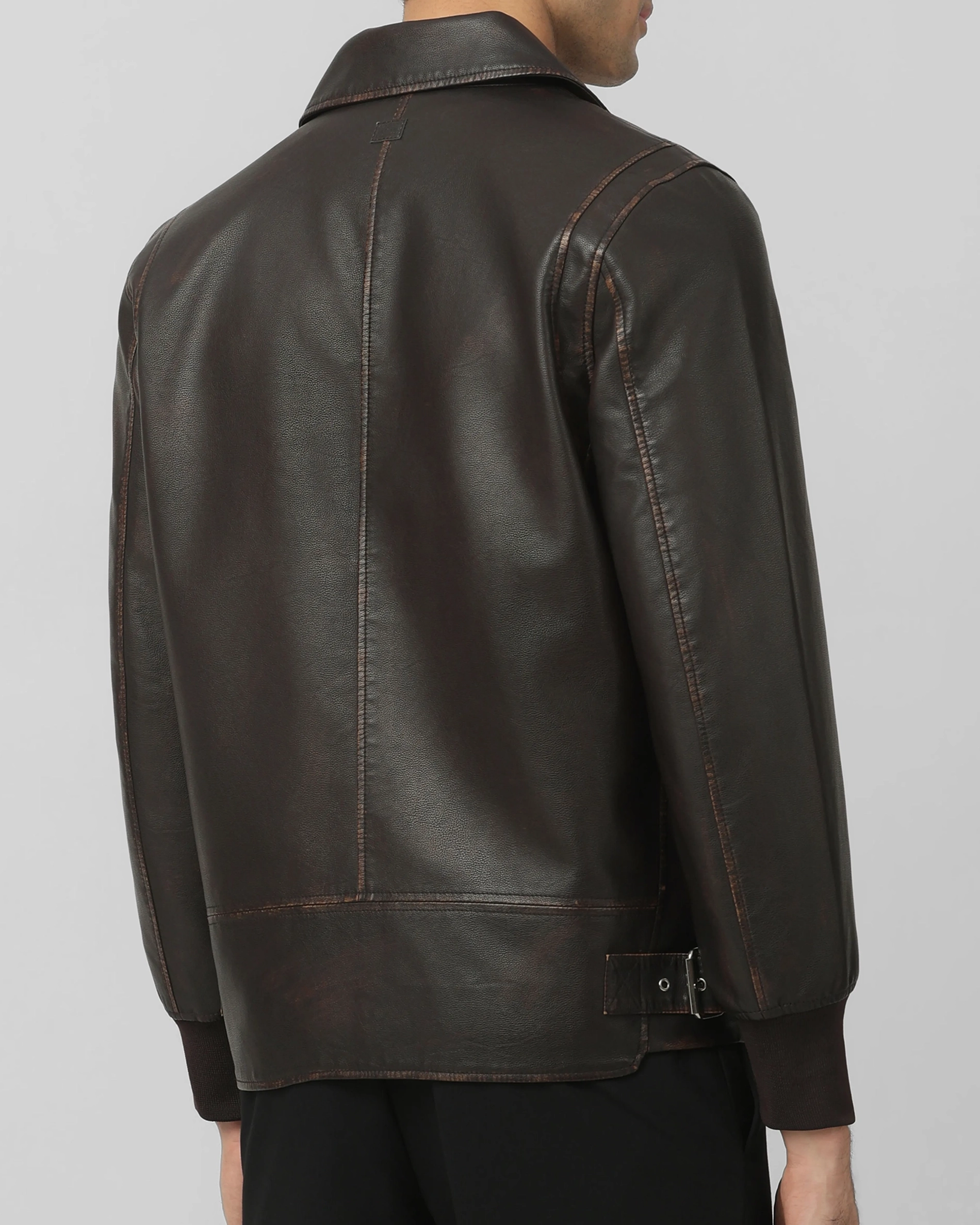 Retro Slim Comfortable Punk Biker Olive Jacket