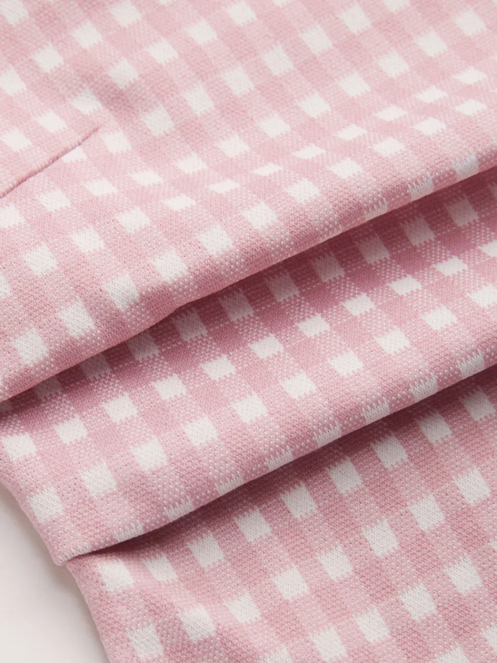 Boat Neck Gingham Bowknot Ruched Long Sleeve Top