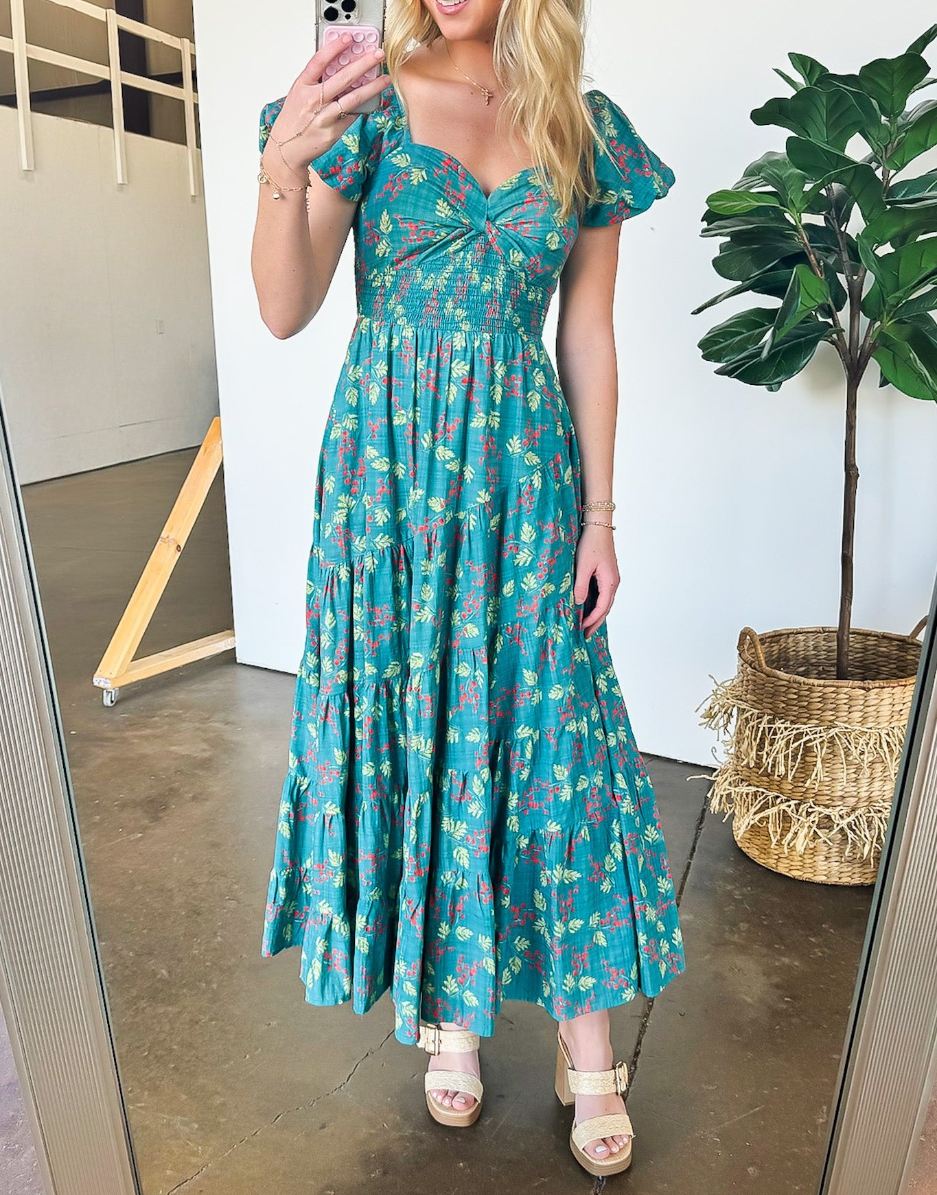 Sensationally Sweeter Floral Tiered Maxi Dress