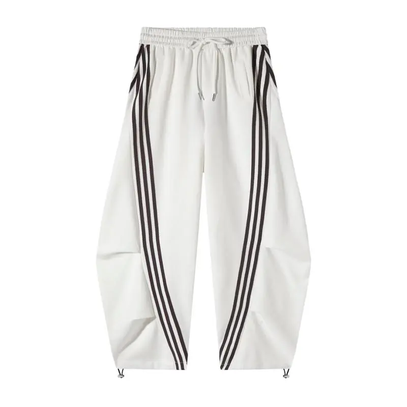 Flooo Loose Wide Leg Striped Track Pants