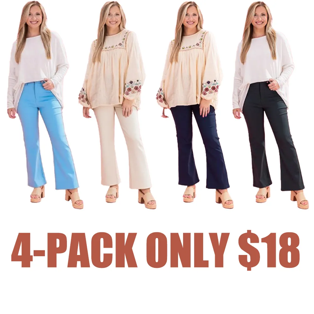 Stretch High Rise Kick Flare(Just $3 Each!)