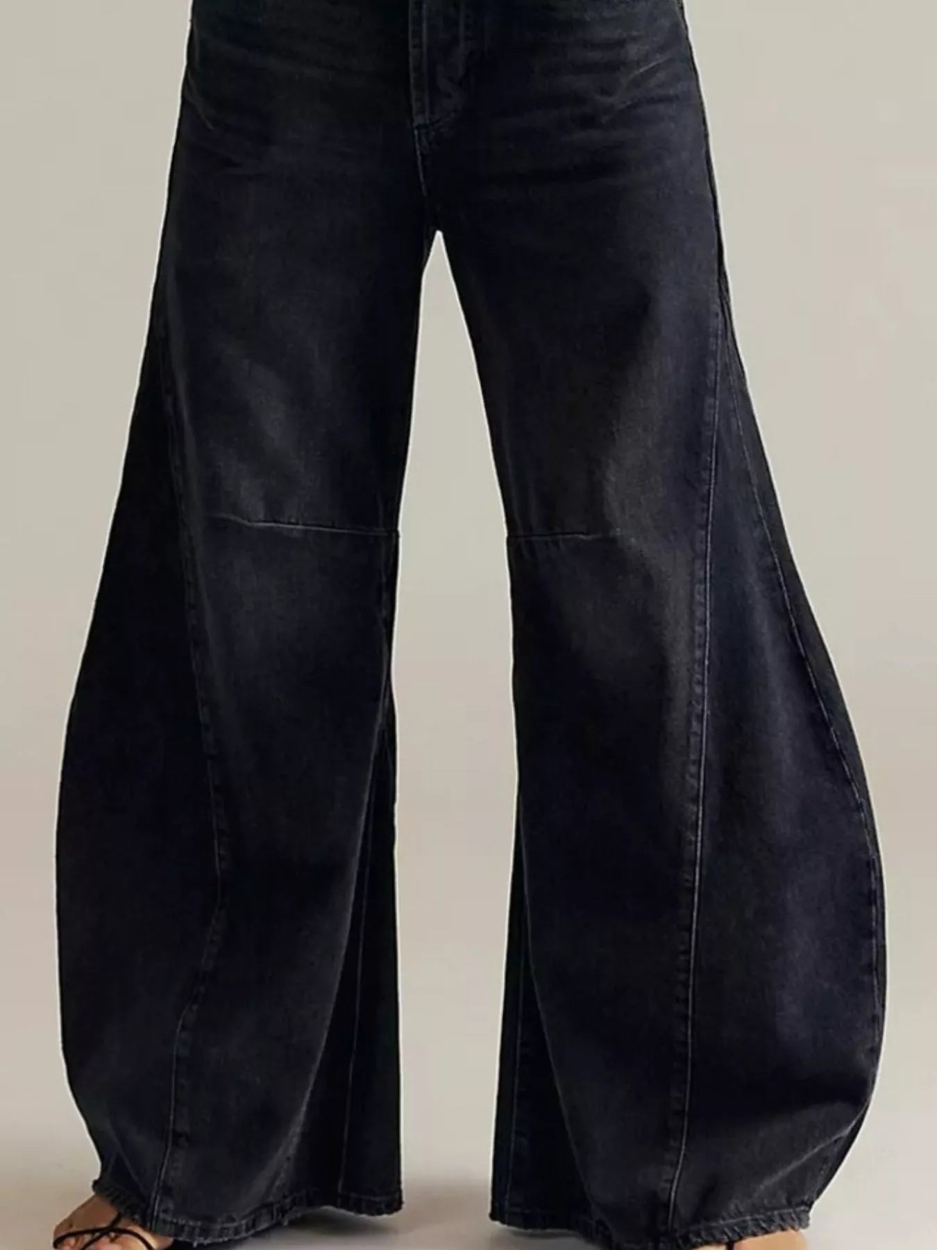 Washed Wide Leg Jeans