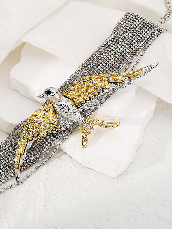 Bird Shape Tasseled Necklaces Accessories Dainty Necklace