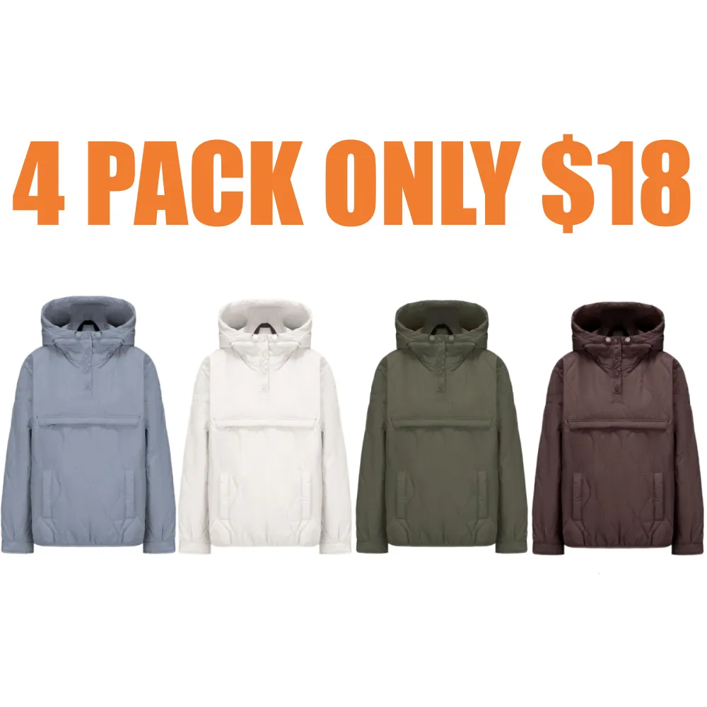 Women's Packable Baggy Fall Puffer Hoodie Coat