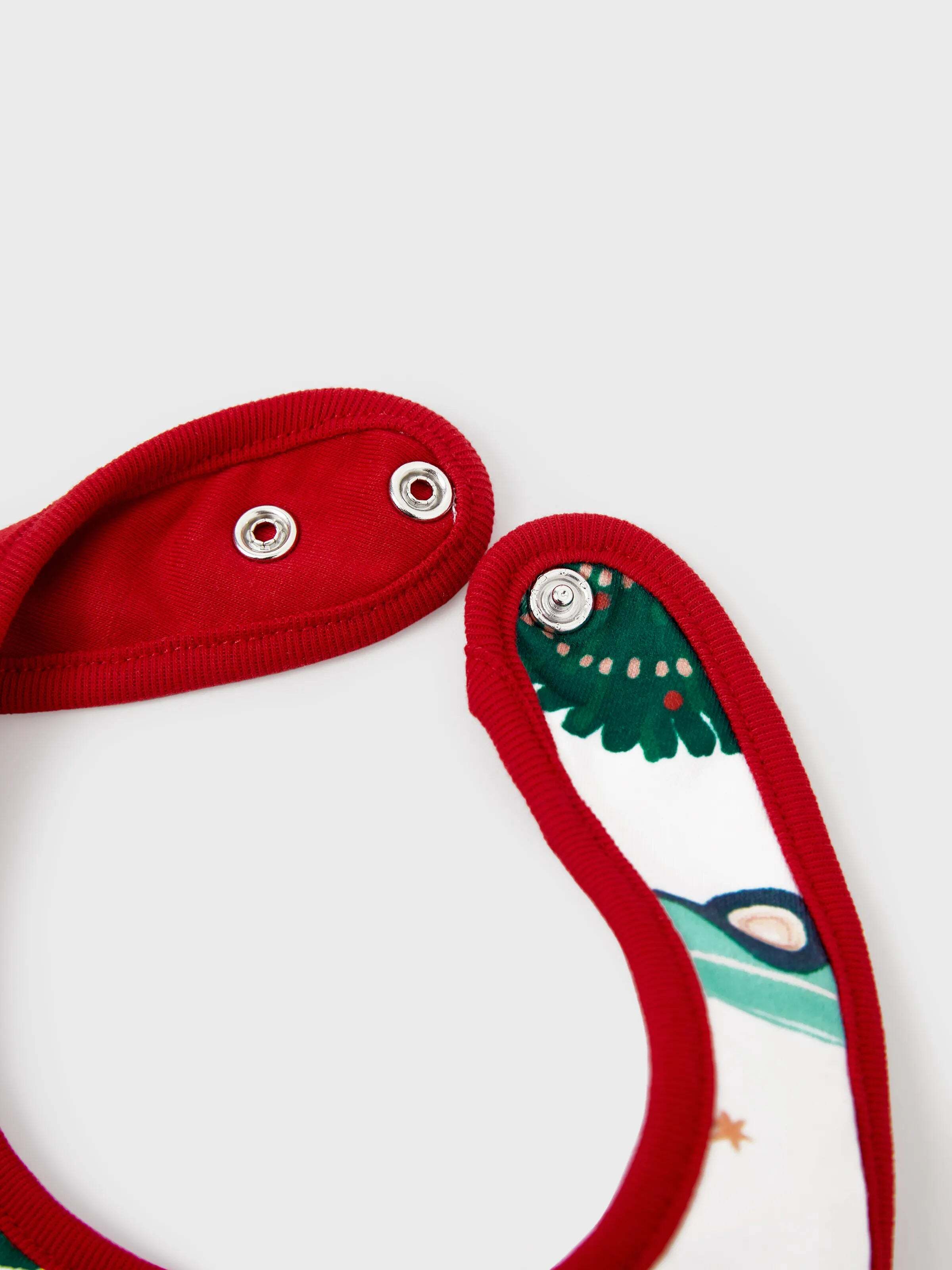 Christmas Matching Family Pajamas Set Reindeer and Car Print PJS with Christmas Socks Red