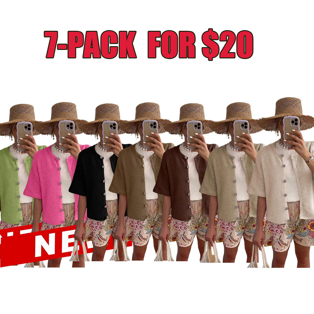 Summer Breeze Women's Short Sleeve Cardigan (XS–5XL)