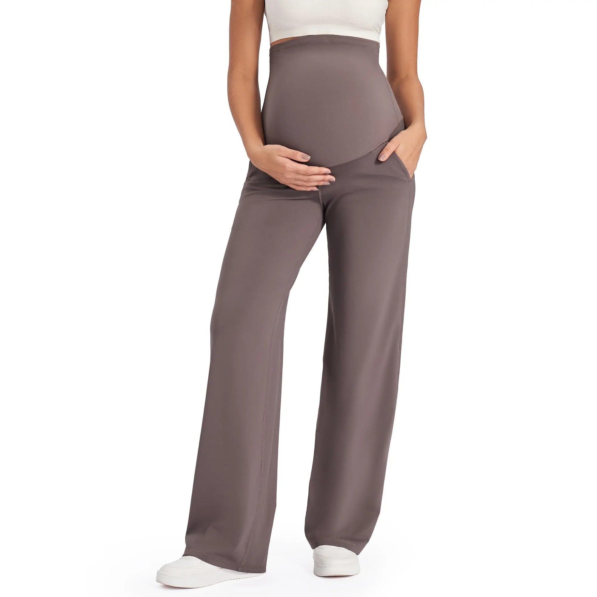 🔥Maternity Wide Leg Pants for Comfortable Pregnancy Pregnant Prenatal