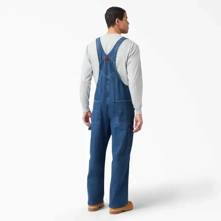 🔥Last Day Promotion!Men's Denim Bib Overalls, Workwear with Adjustable Straps and Convenient Tool Pockets