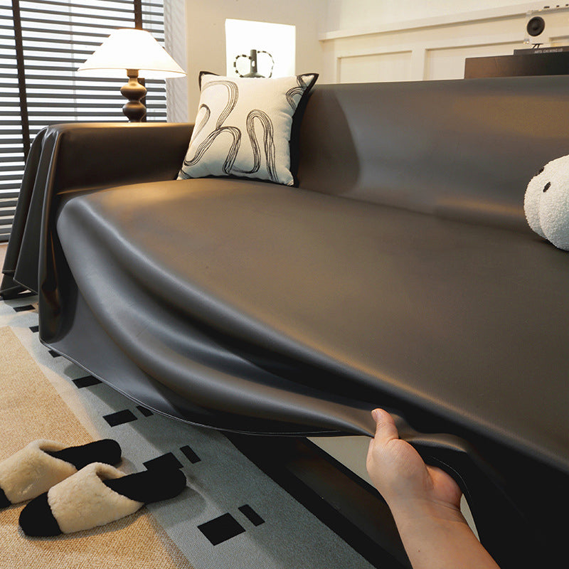 Faux Leather Non-Slip Sofa Cover