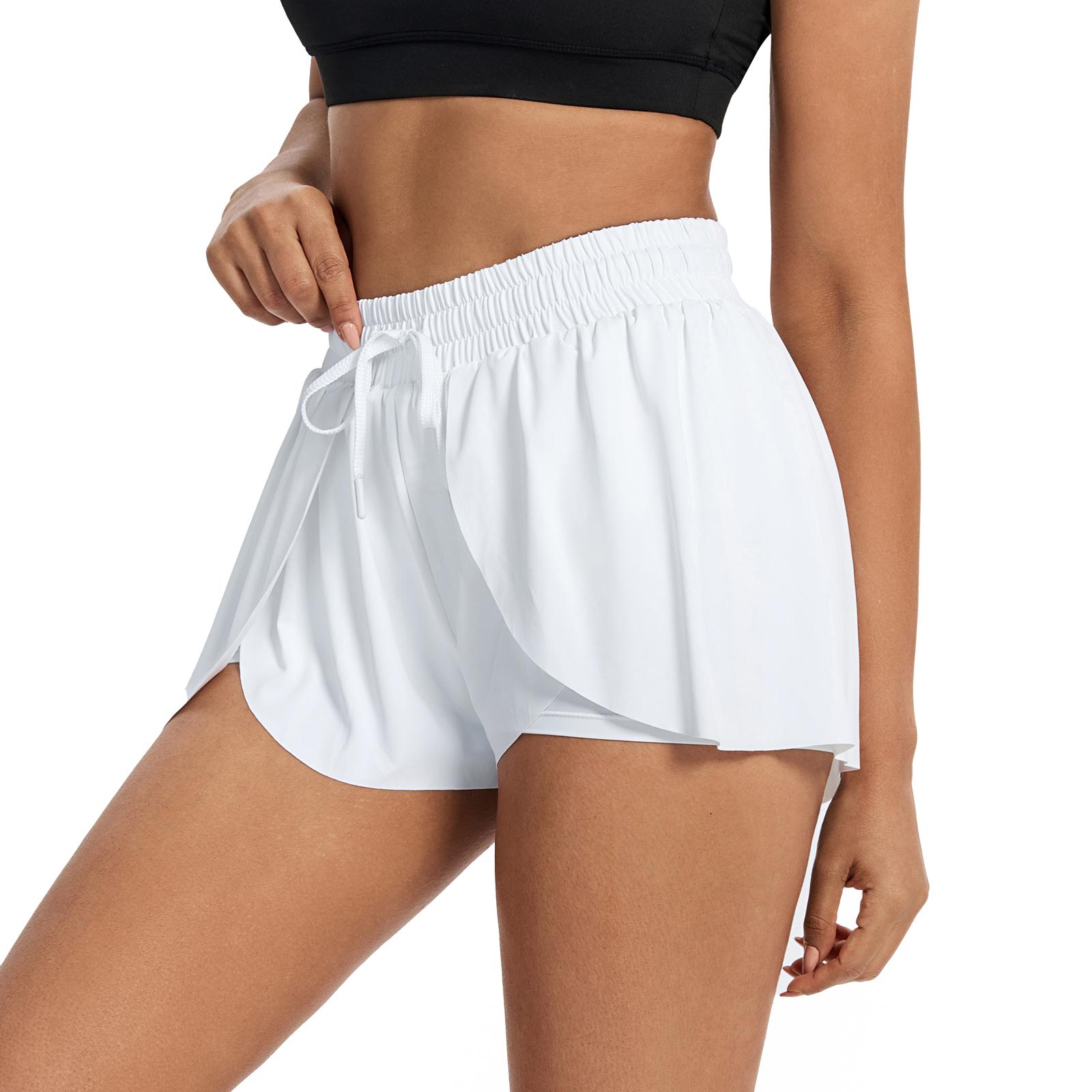 🔥Women’s Flowy 2-in-1 Running Skort Shorts with Pockets