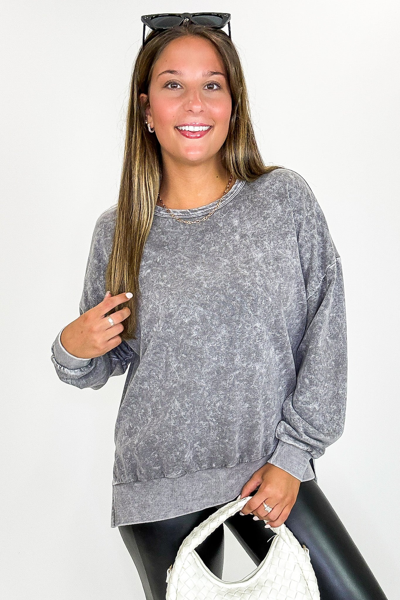 Vintage Mineral Wash Pullover