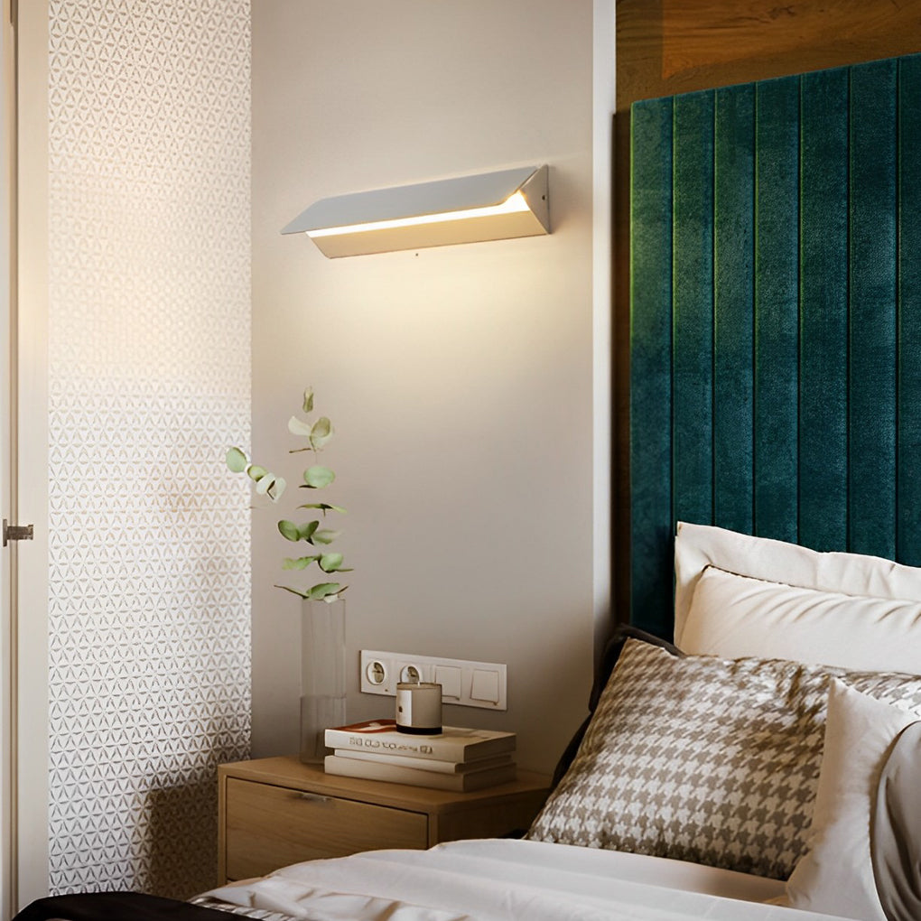 270 Rotatable Adjustable Rectangular Strip LED White Nordic Wall Lamp