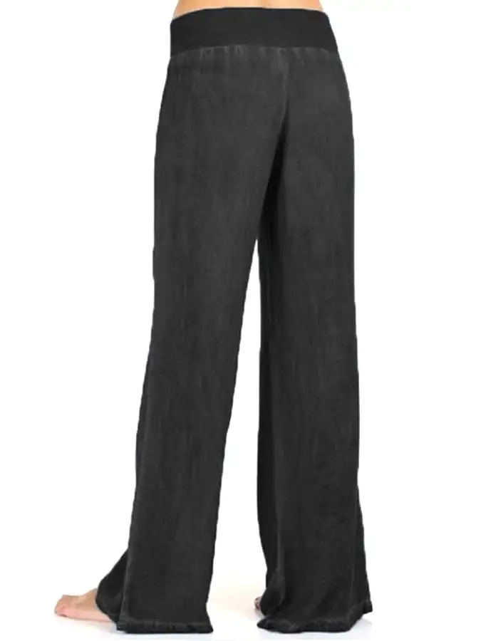 Women's Comfortable Stretch Denim Casual Wide Leg Pants