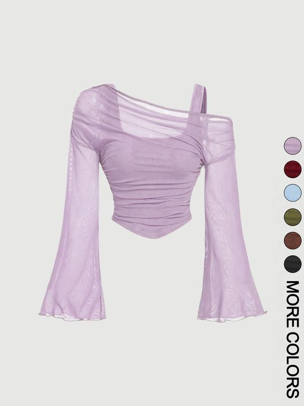 Women's Drop Shoulder Slim Fit Casual T-Shirt