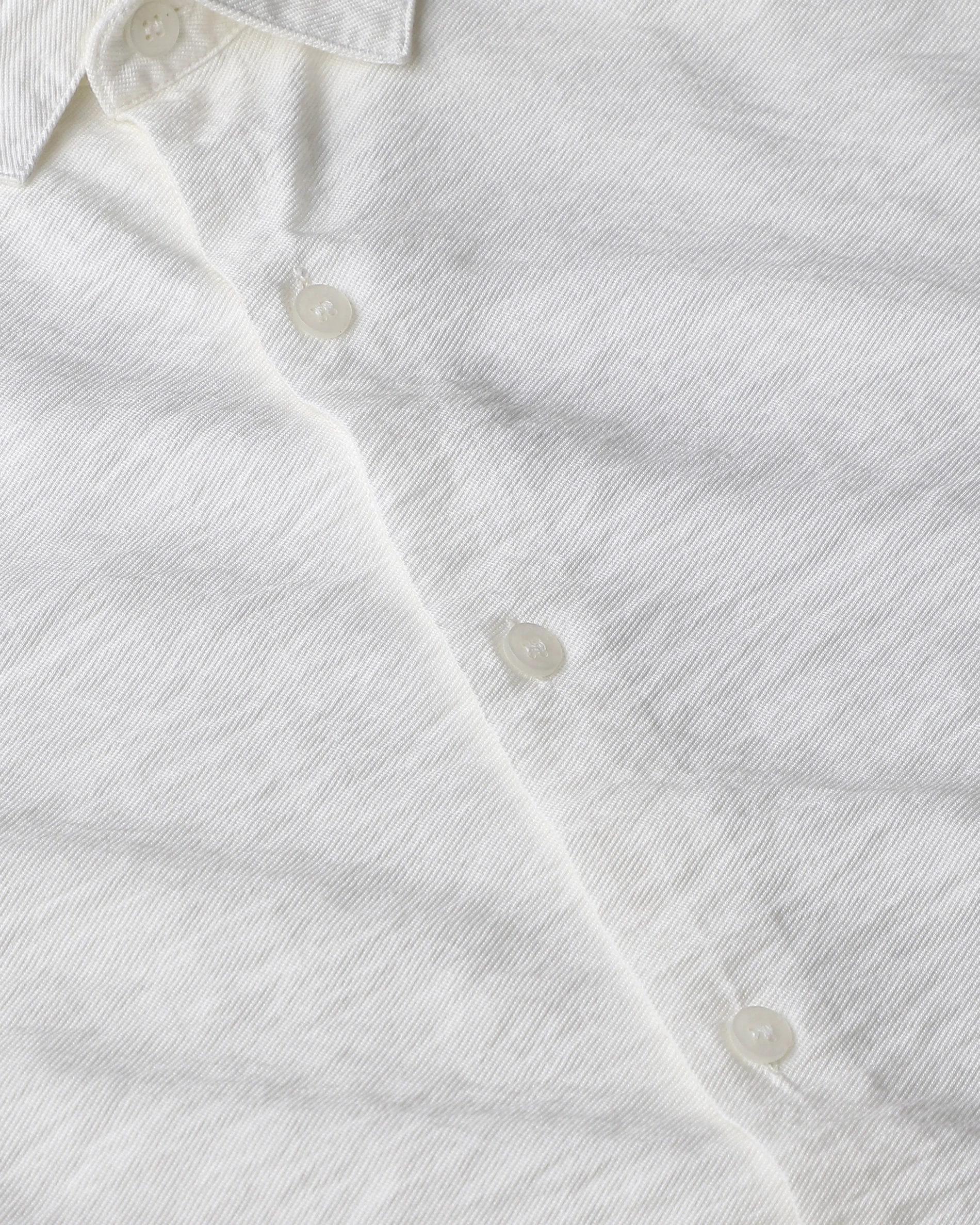 Leisure Simple Comfortable Slim-Fit Breathable White Shirt