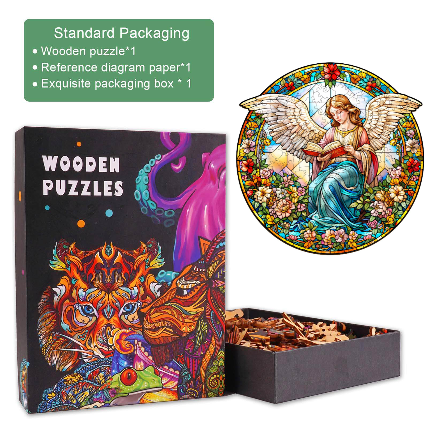 Angelic Garden Wooden Jigsaw Puzzle