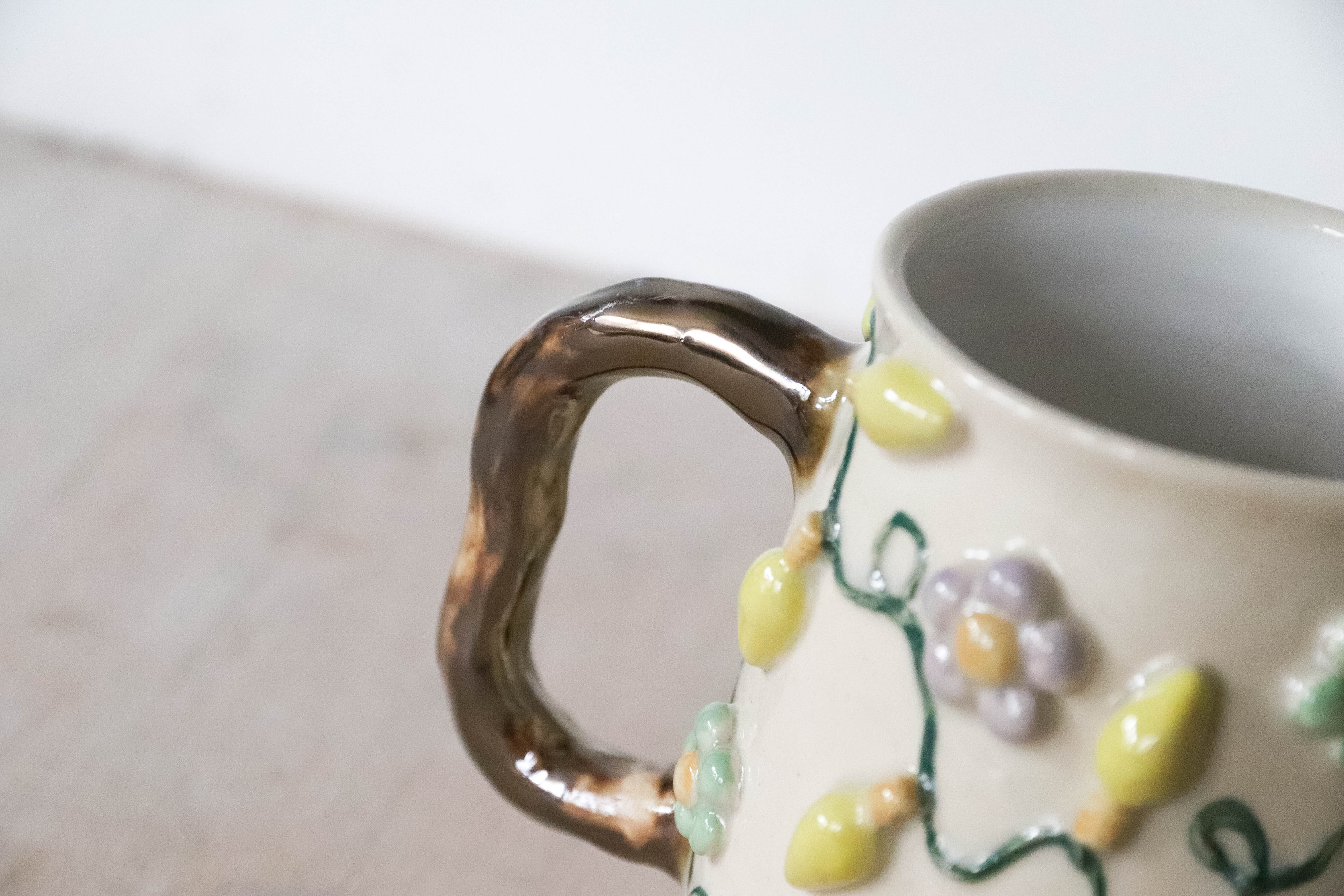 Flower Fairy Lights Stoneware Mug