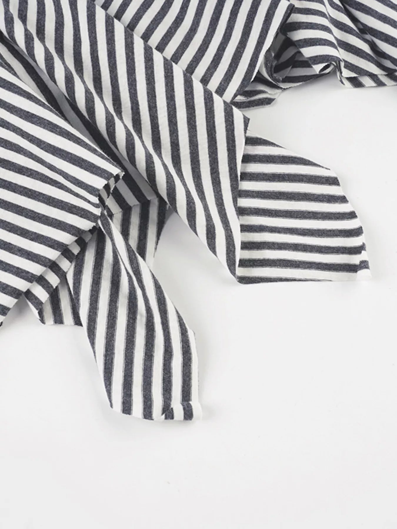 Striped Asymmetrical Hem Mini Skirt