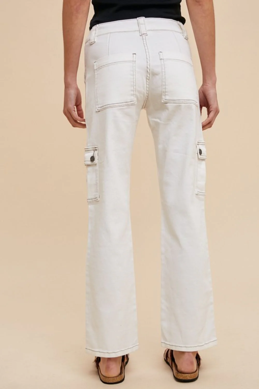Wear Straight Leg Jeans with Cargo Pockets