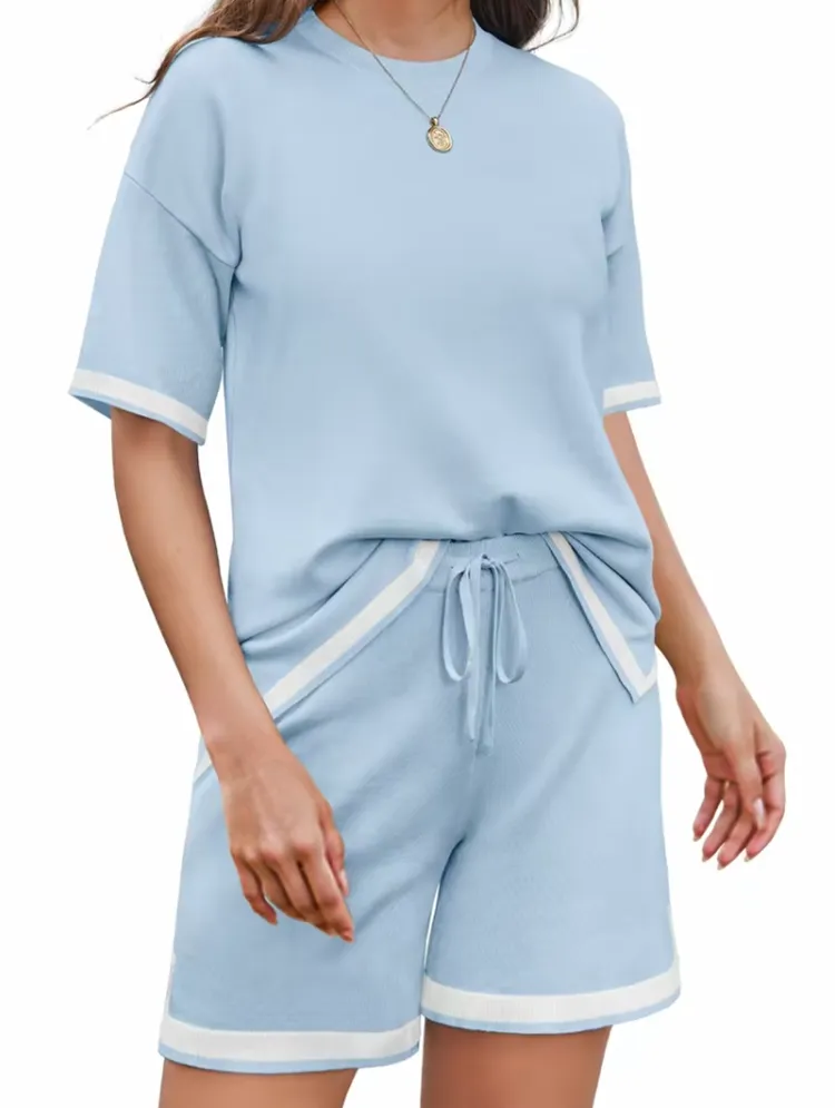 💖Women's Plus Size Knit Lounge Set – 2-Piece Casual Outfit