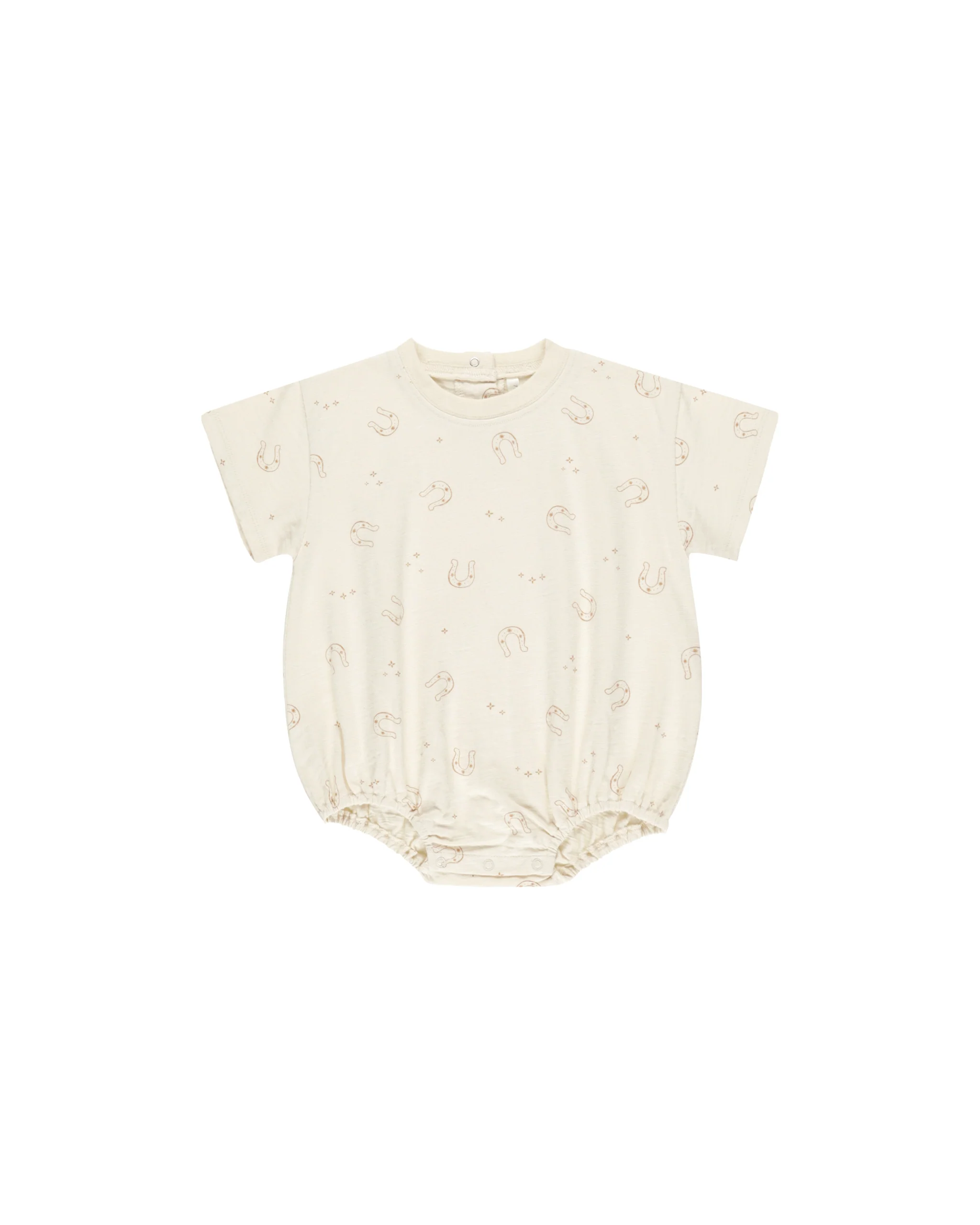 Relaxed Bubble Romper || Horseshoes