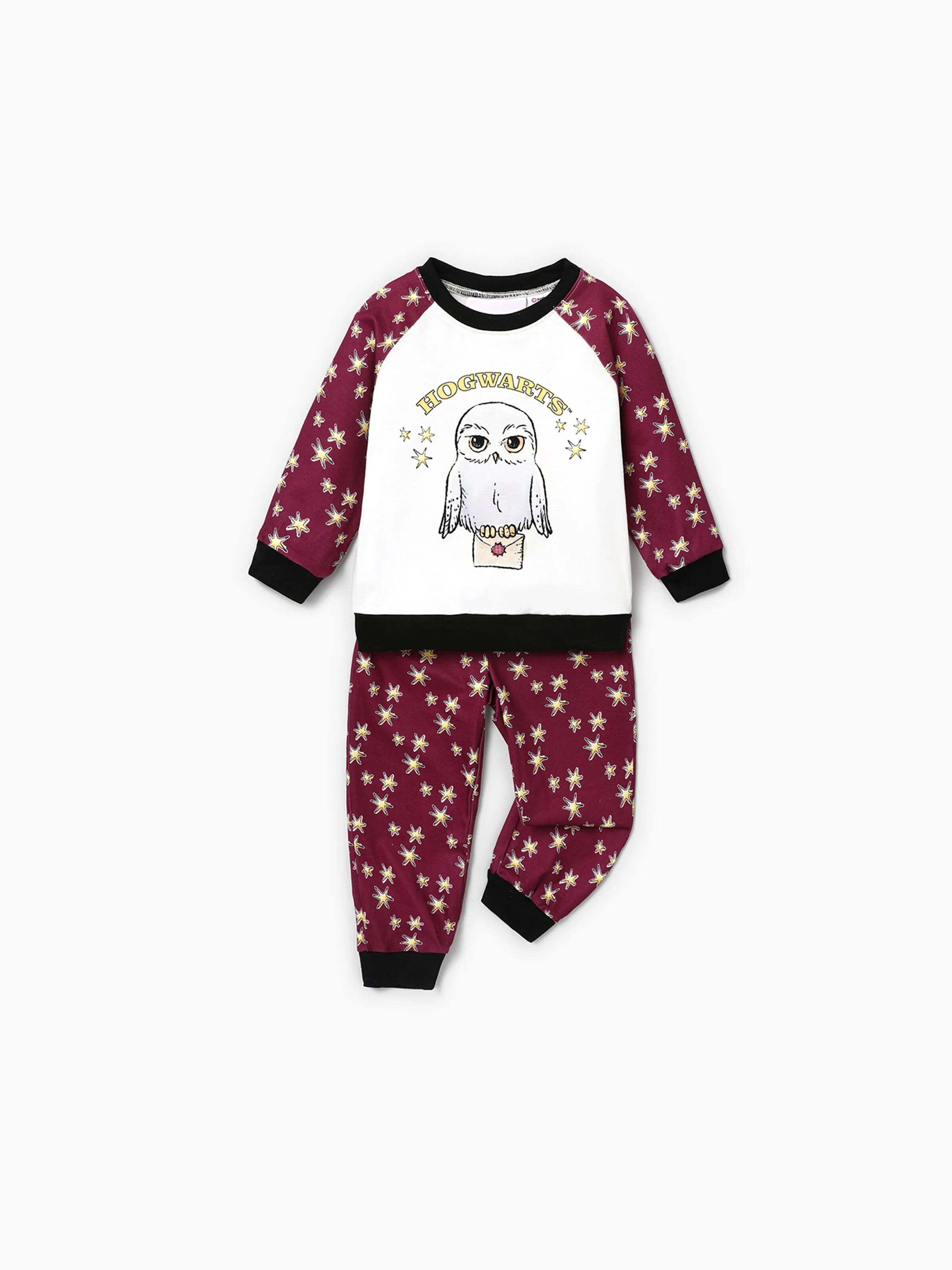 Christmas Family Matching Hedwig Print Pajamas Sets with Christmas Socks