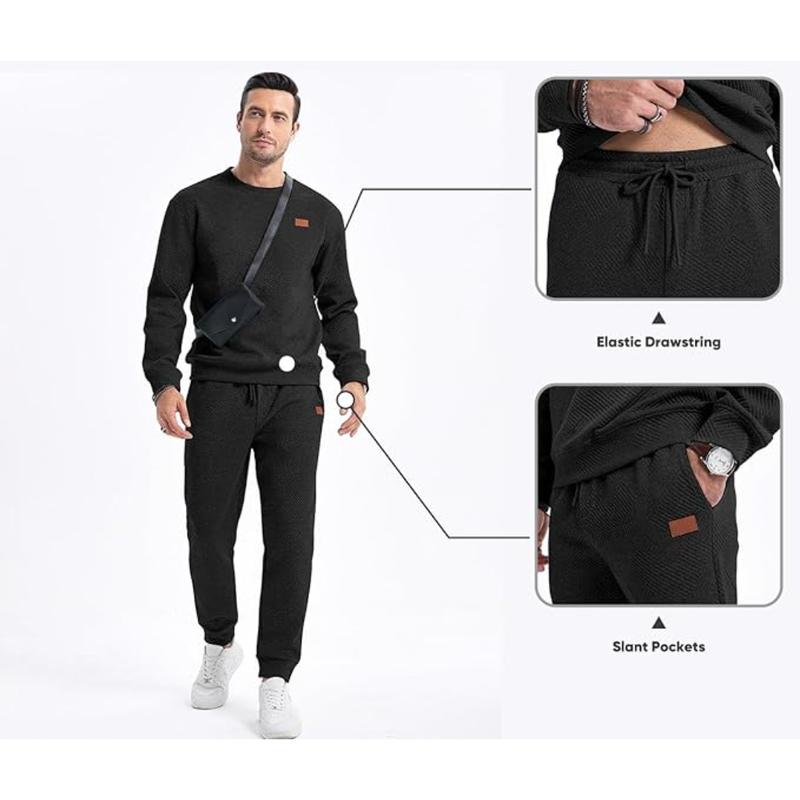 Men’s Classic Jacquard 2-Piece Tracksuit Set