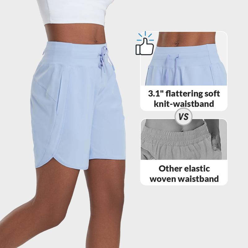 Women’s High-Waist Quick-Dry Athletic Shorts (3