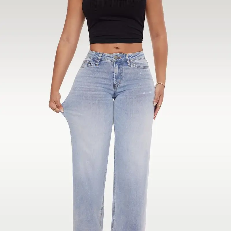 Mid-low Rise Baggy Jeans