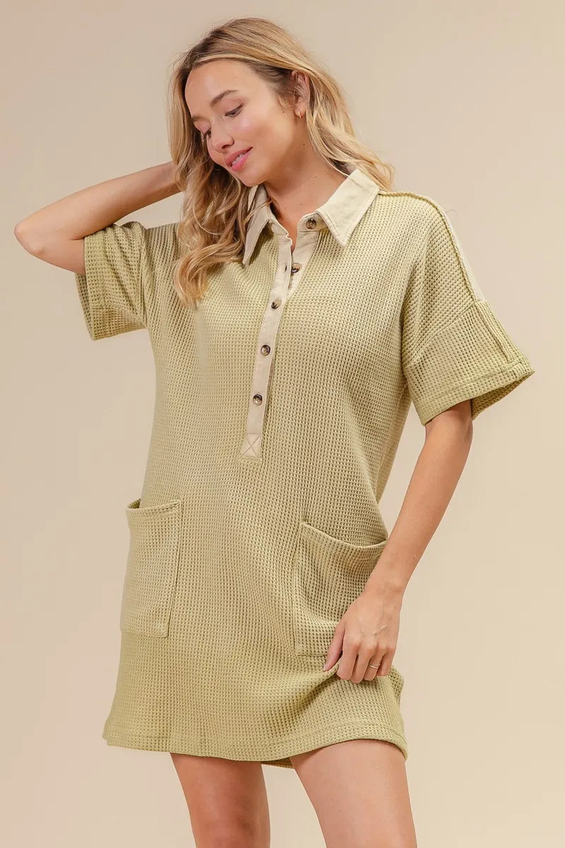 Mineral Washed Knit Dress