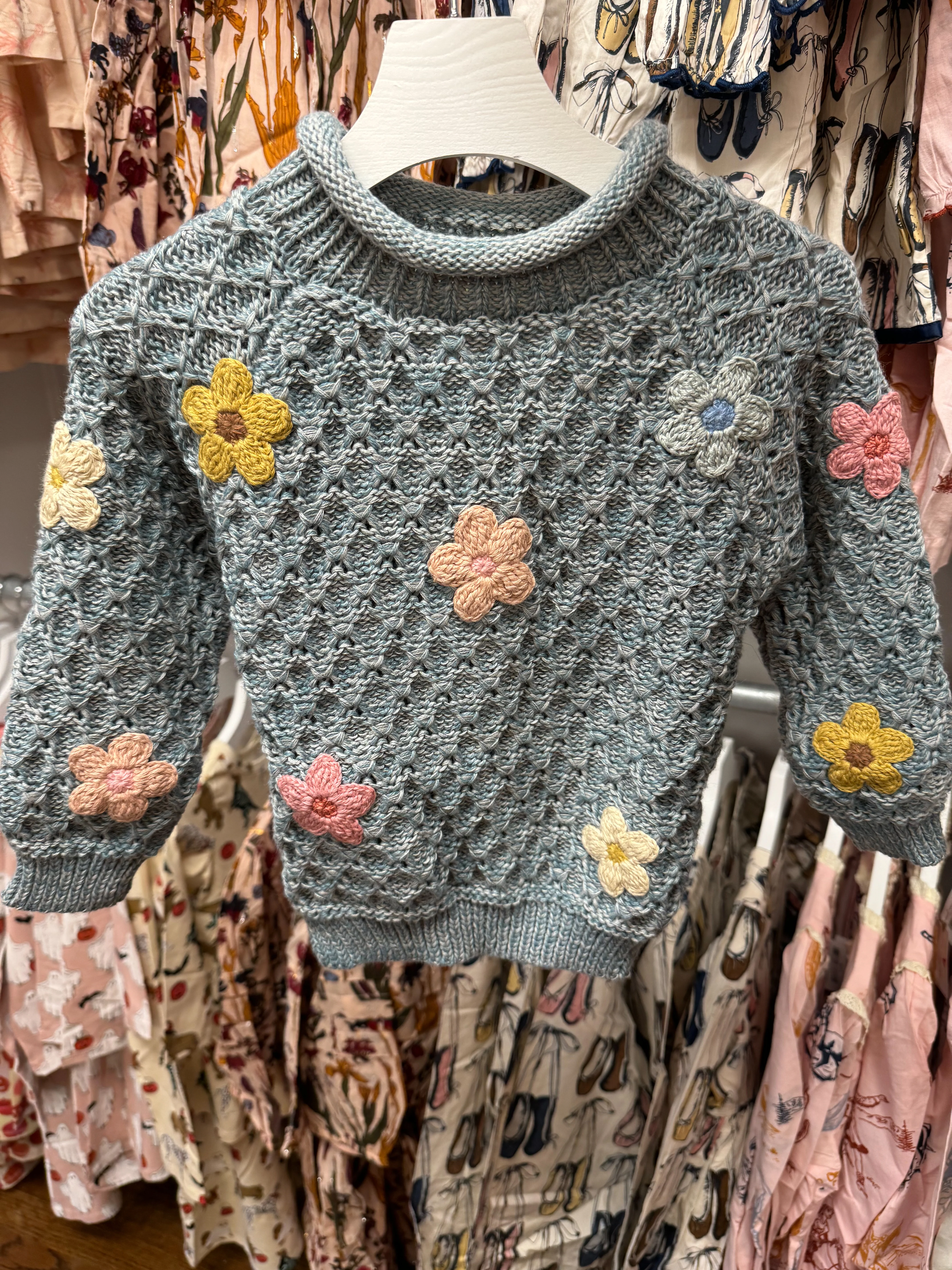 Jardin Sweater - Dusty Blue