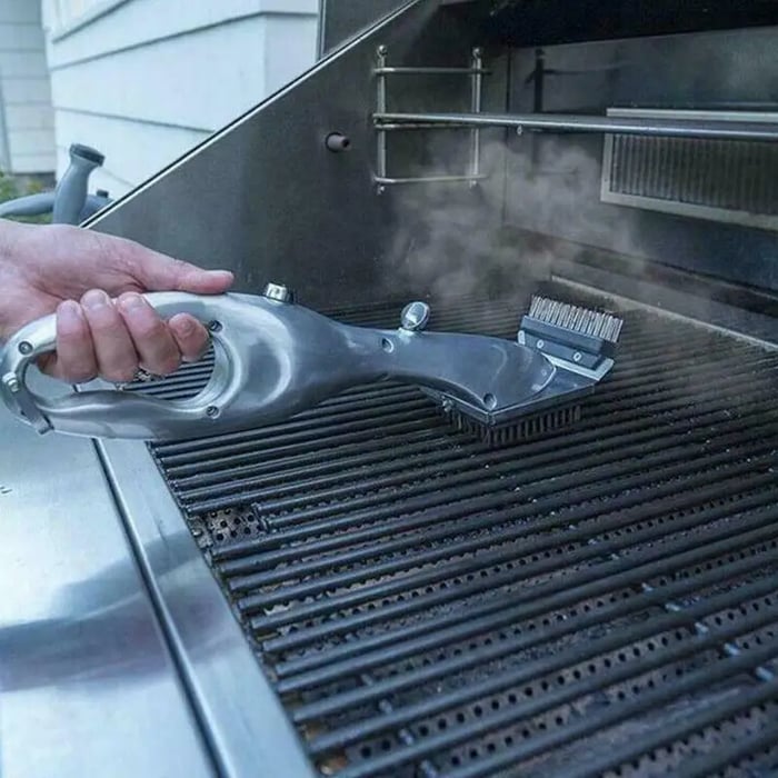 Outdoor BBQ Steam Cleaning Brush