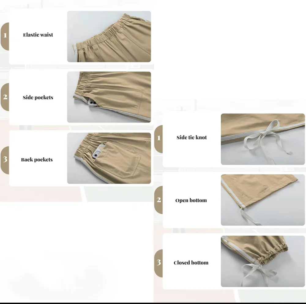 Women's Elastic High Waist Cargo Pants