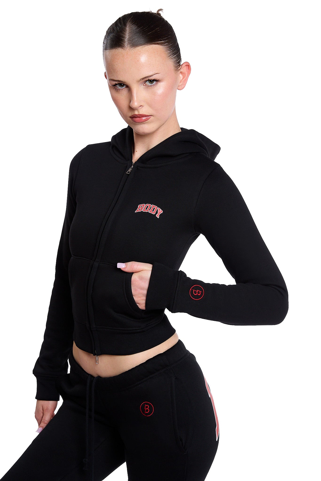 BACKSHOT HOODIE 2.0 (BLACK/RED)