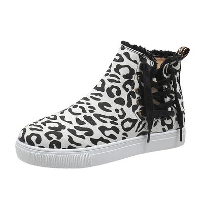 Lace-Up Round Toe Canvas Boots with Side Zip (multiple color options)