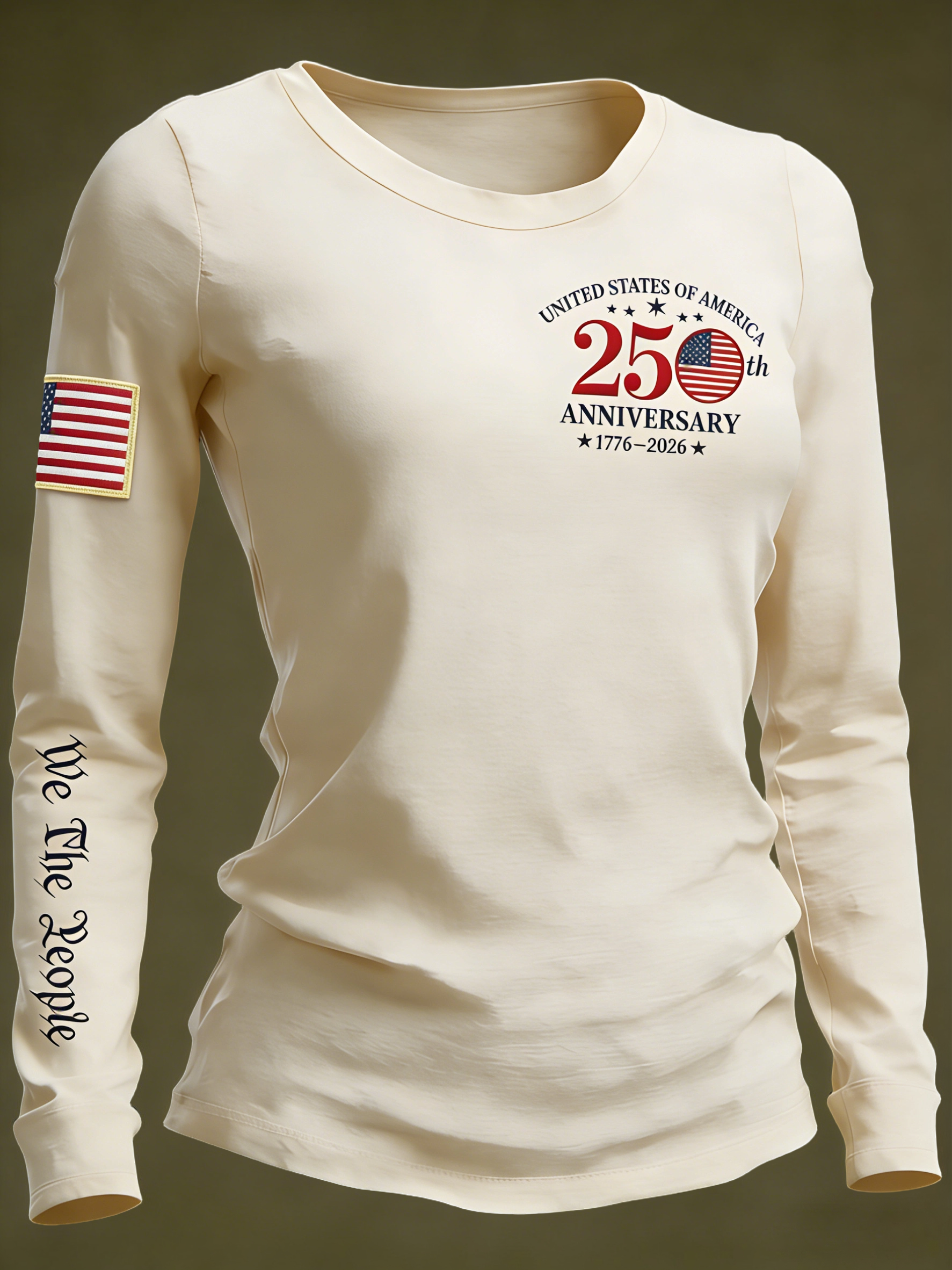 USA 250th Anniversary We The People Long Sleeve T-Shirt