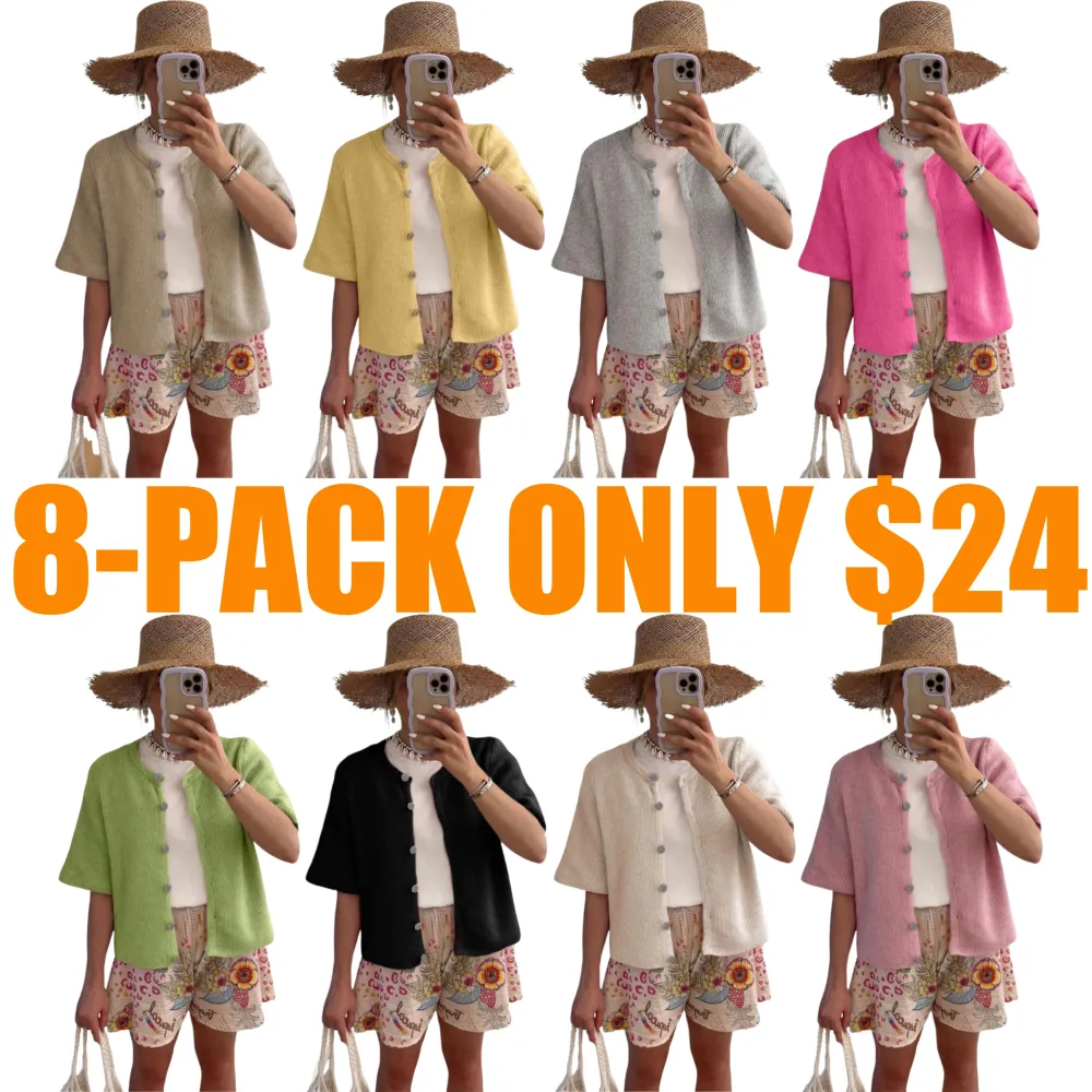 Women's Lightweight Cardigan Short Sleeve