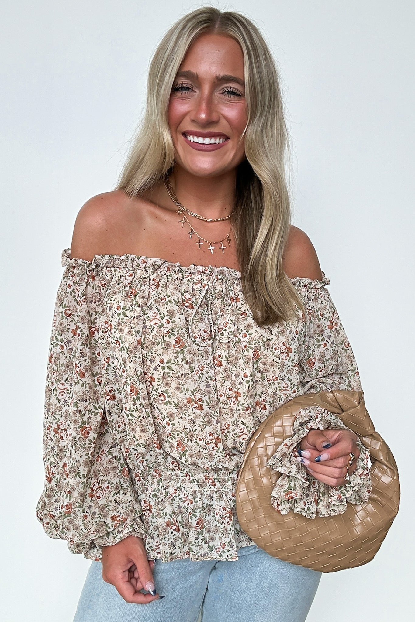 Off Shoulder Floral Top